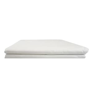 White Percale Flat Sheet - 50/50 Polycotton