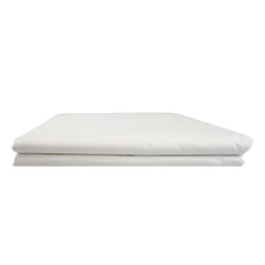 White Percale Flat Sheet - 50/50 Polycotton