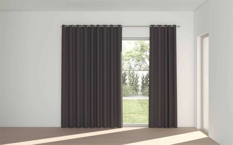 STUART GRAHAM READY MADE BLOCK OUT EYELET CURTAIN-MIDNIGHT