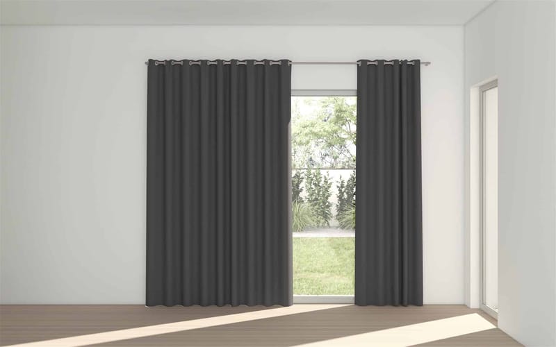STUART GRAHAM READY MADE EYELET BLOCK OUT CURTAINS-NIGHT TIME