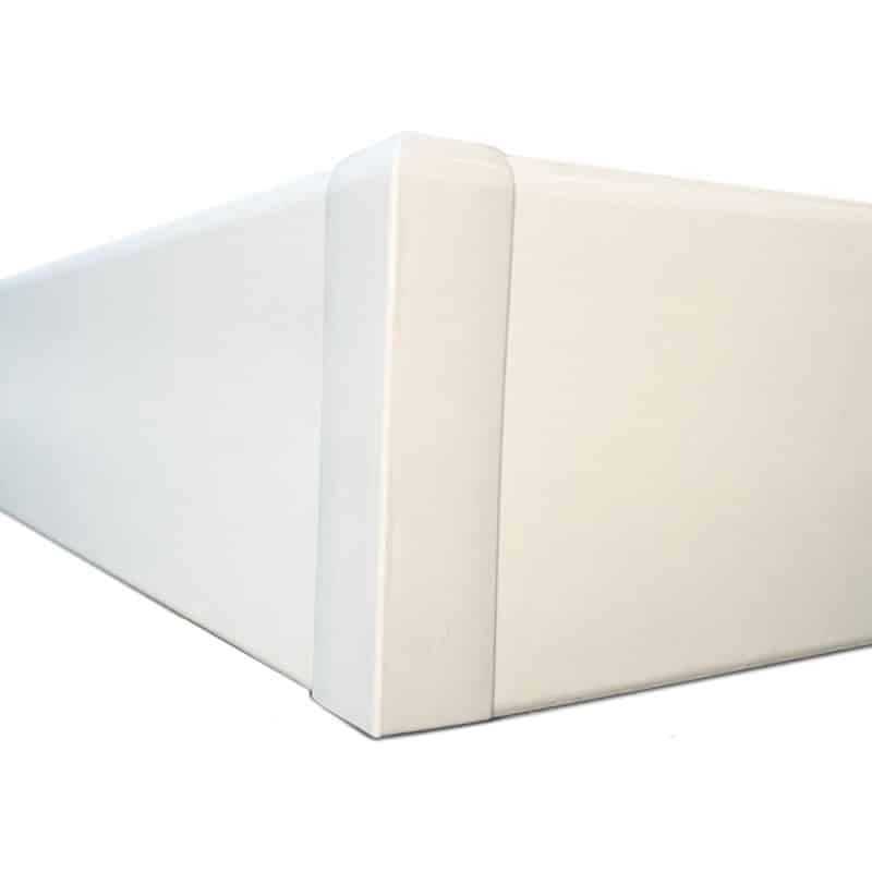 External Corner PVC Skirting Joiner - White
