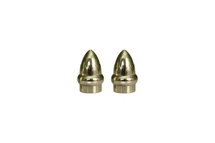 16mm Curtain Pole Finials - Brass
