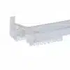 DOUBLE CURTAIN TRACK-CONTRACTOR'S CURTAIN TRACK-WHITE