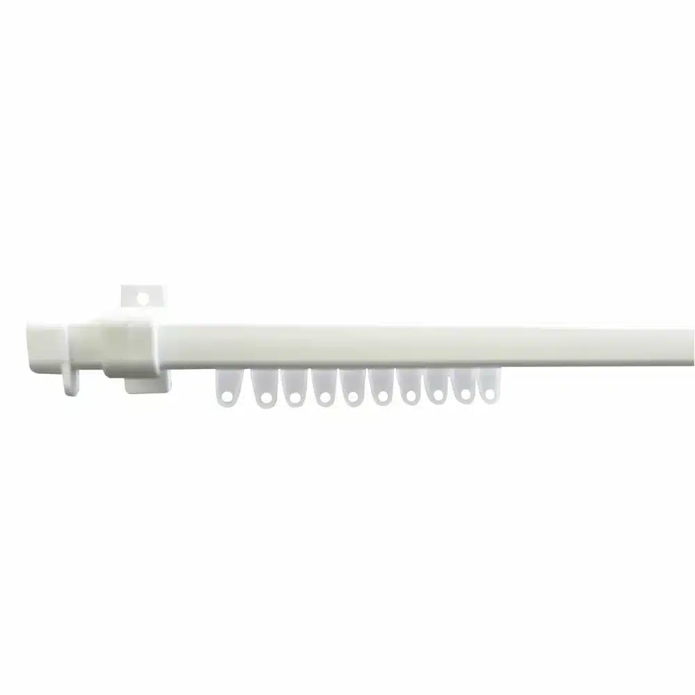 SINGLE CURTAIN TRACK-CONTRACTOR'S CURTAIN TRACK-WHITE