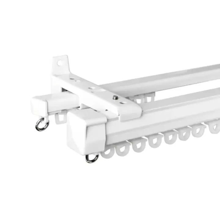 Double Curtain Aluminium Racer Track – White