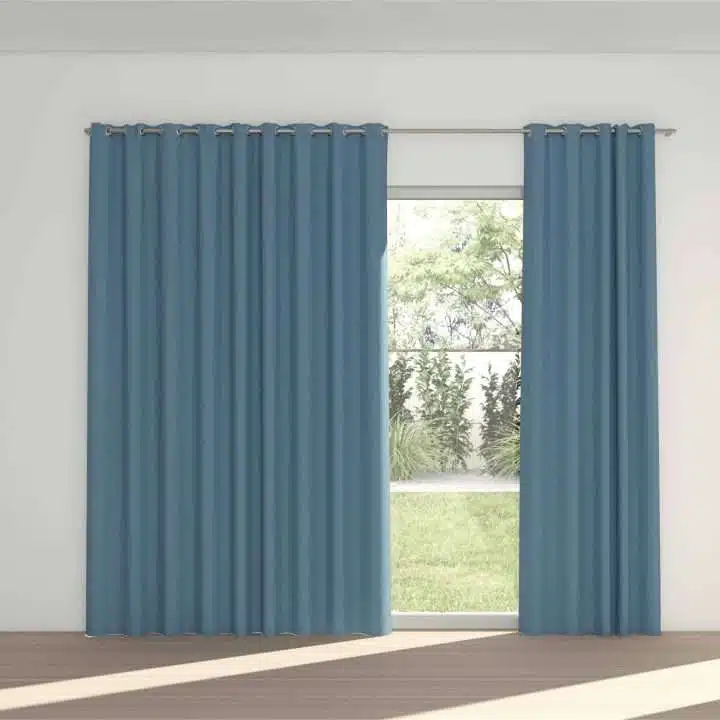 STUART GRAHAM READY MADE POLYESTER EYELET CURTAINS-COLOURWASH