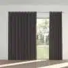 STUART GRAHAM READY MADE BLOCK OUT EYELET CURTAIN-MIDNIGHT