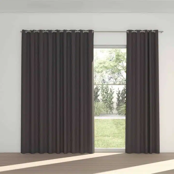 STUART GRAHAM READY MADE BLOCK OUT EYELET CURTAIN-MIDNIGHT