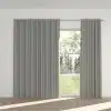 STUART GRAHAM READY MADE BLOCK OUT EYELET CURTAINS-SOLARINE
