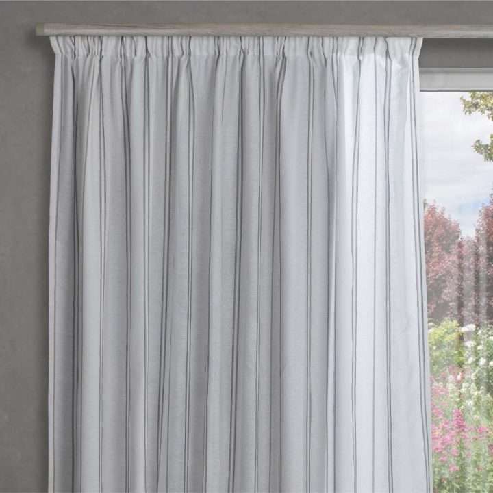 STUART GRAHAM READY MADE SHEER TAPED CURTAINS-GRACE