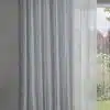 STUART GRAHAM READY MADE UNLINED SHEER EYELET CURTAINS-SUNSHINE
