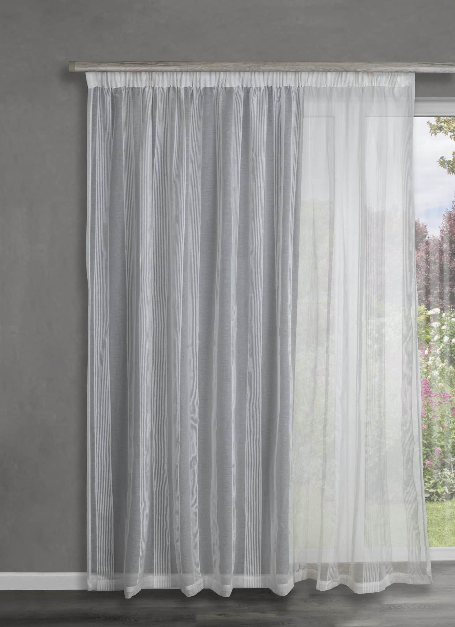 STUART GRAHAM READY MADE UNLINED SHEER TAPED CURTAINSSUNSHINE