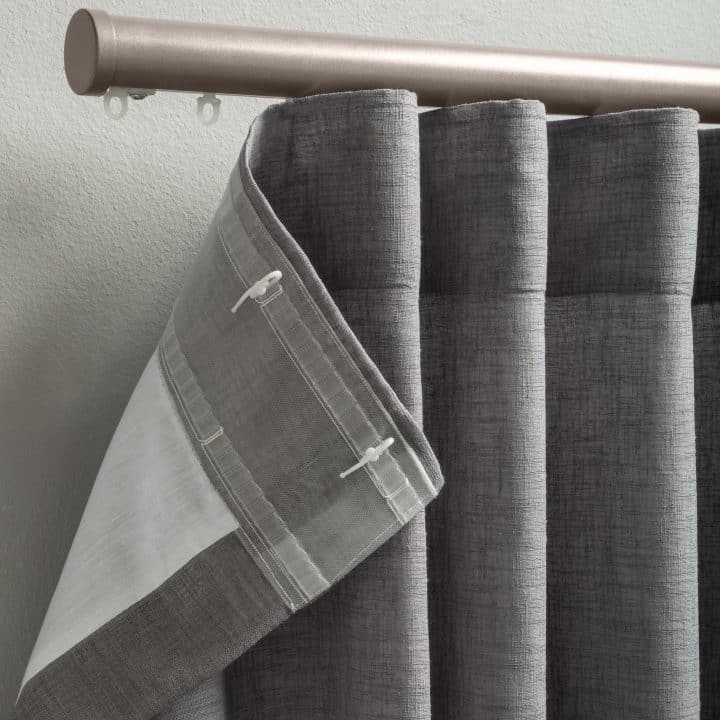 Stuart Graham Sheer Textured Ready Made Wave Curtain-Willow