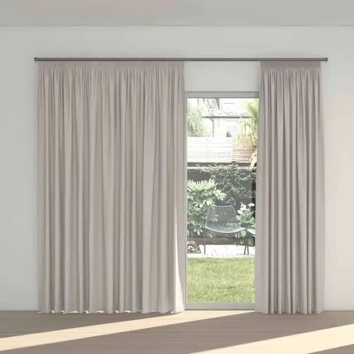 STUART GRAHAM READY MADE POLYESTER TAPED CURTAINS-BLAKE