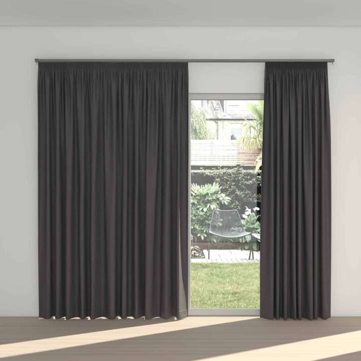 STUART GRAHAM READY MADE TAPED BLOCK OUT CURTAINS-MIDNIGHT