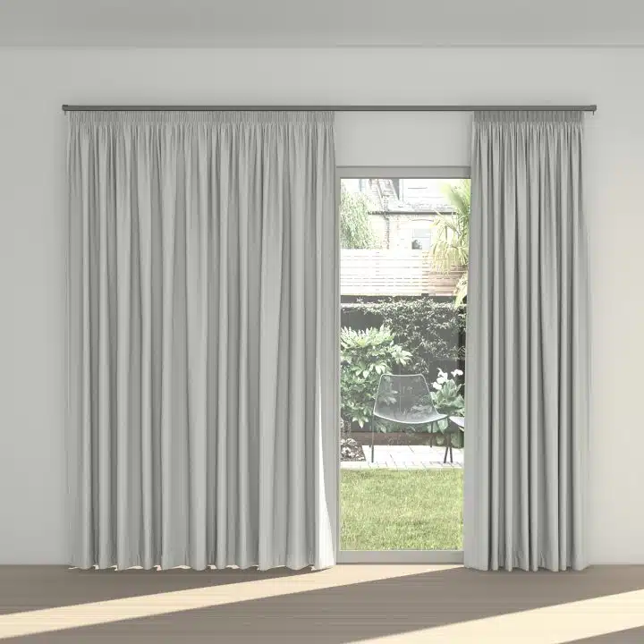 STUART GRAHAM READY MADE SHEER TEXTURED TAPED CURTAINS-WHIMSICAL
