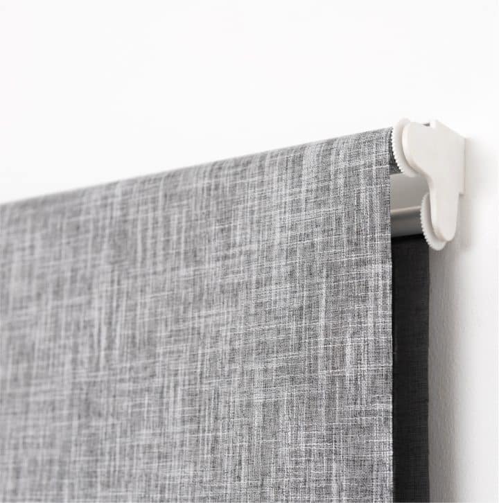 Textured Dove Blockout And Graphite Sheer Roller Blind Set - Image 3