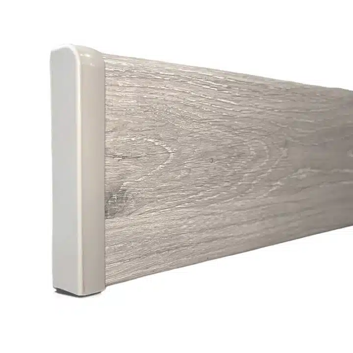 PVC Skirting End Cap - Greywash
