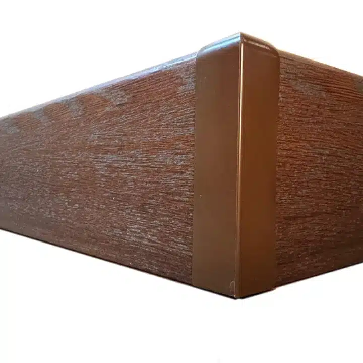 External Corner PVC Skirting Joiner - Oxford Oak