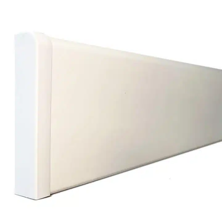 PVC Skirting End Cap - White