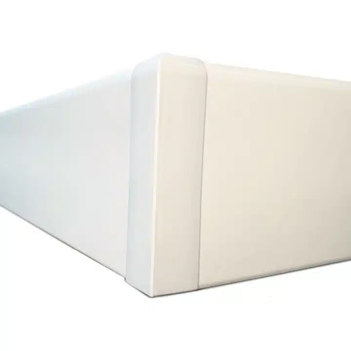 Modular PVC Skirting - 100mm x 2400mm - White - Image 3