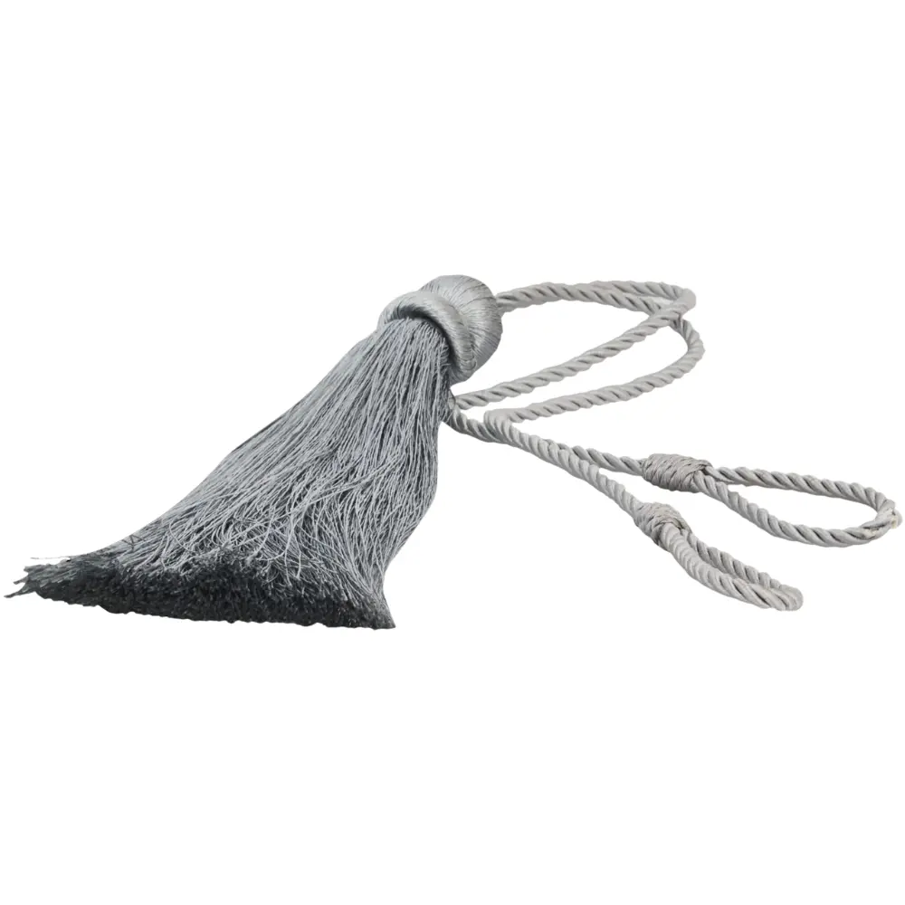 Fabric Tie Back with Tassel - Silver (29915-70 M580 Master)